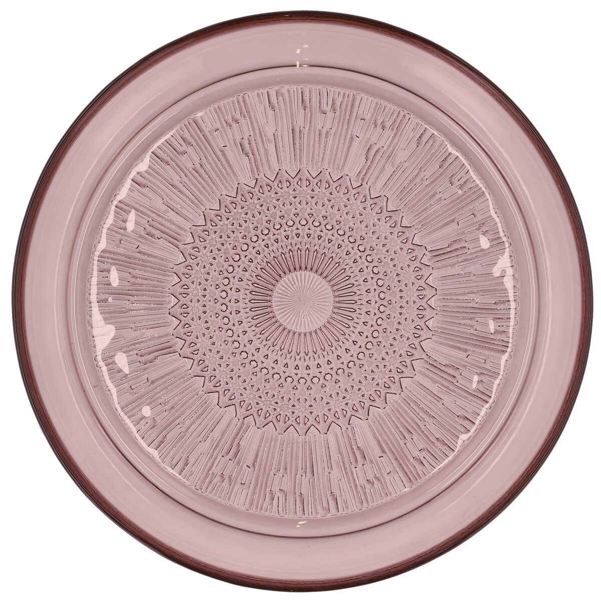 Kusintha glasstallerken 25 cm, rosa