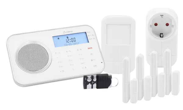 OLYMPIA ProHome 8762 - Hjemmealarmsystem - trådløs - Mobil - 802.11b/g - 2.4 Ghz, 868.5 MHz - hvid
