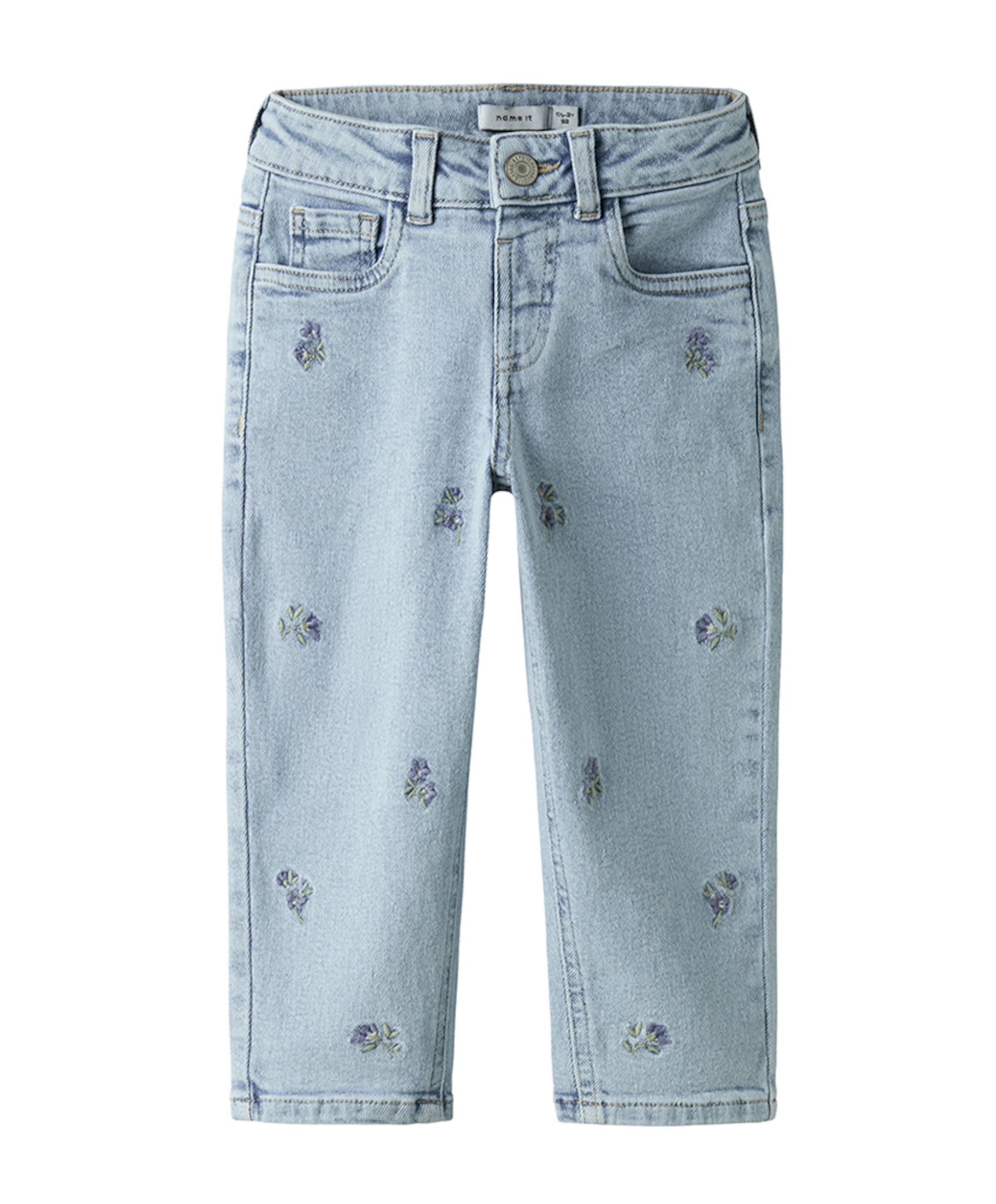 Name it NMFBELLA MOM EMB JEANS 1224-FR NOOS meisjes jeans blauw