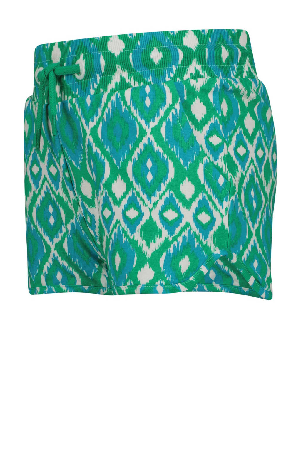 Raizzed casual short Auston met all over print zeegroen/ecru