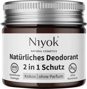 Niyok Deocreme Kokos ohne Parfüm, 40ml