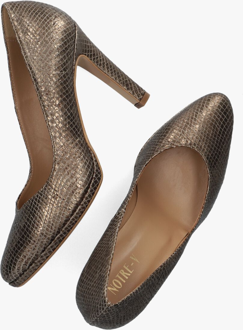 NOTRE-V gouden notre-v pumps 12501