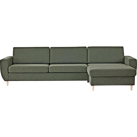 Urban 3D XL vendbar sofa med chaiselong - grøn