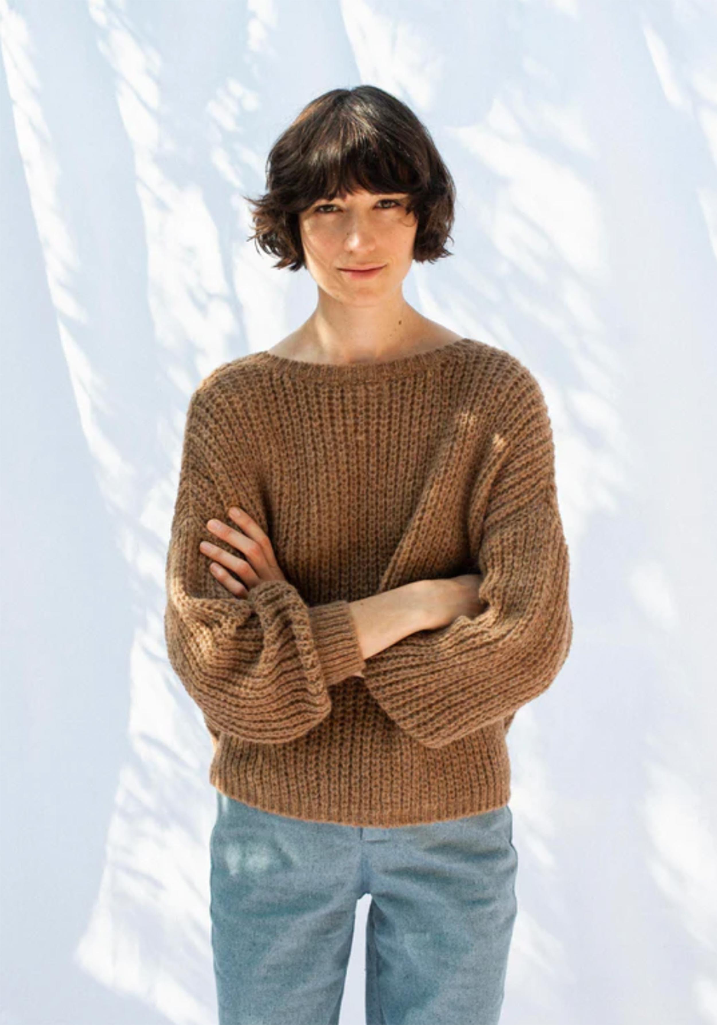 Jungle Folk Wrap Cardigan Vega Undyed Camel