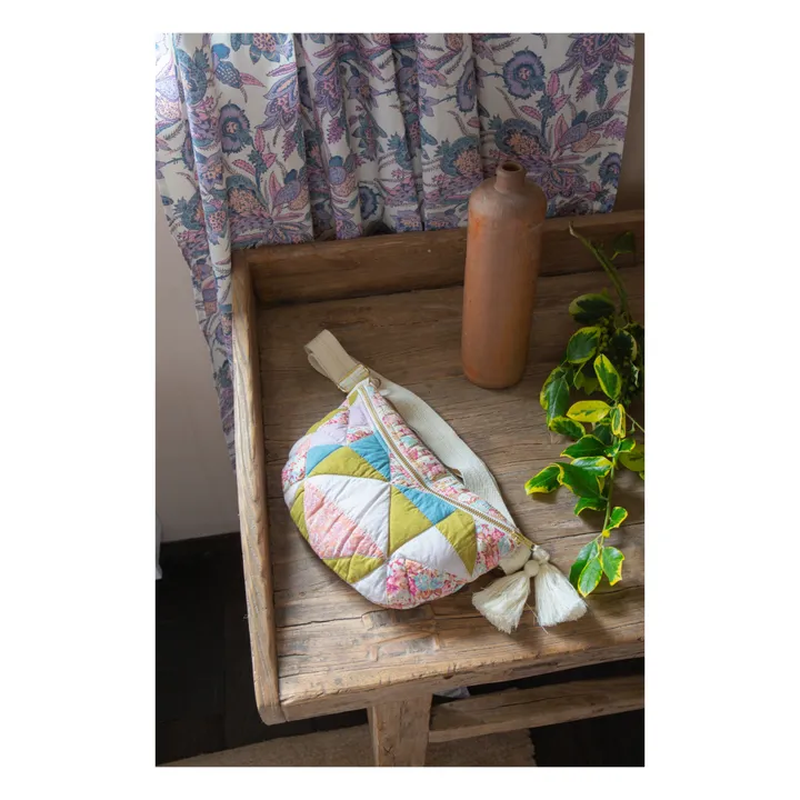 Louise Misha Sac Banane Matelassé Gaby Patchwork - Collection Femme | Ecru