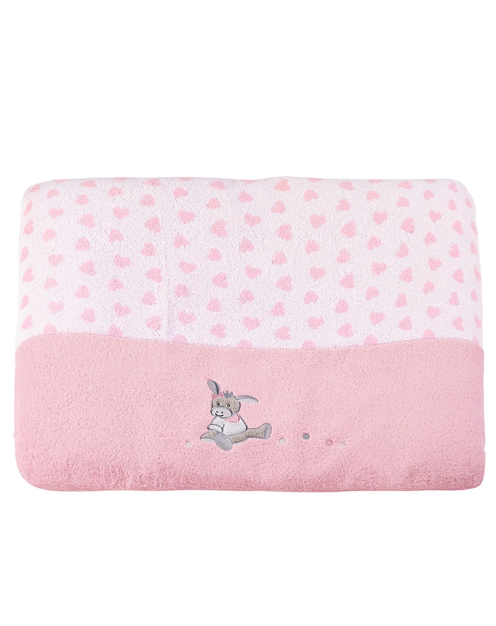 Wickelauflagenbezug EMMI GIRL (85x72) in rosa/weiß