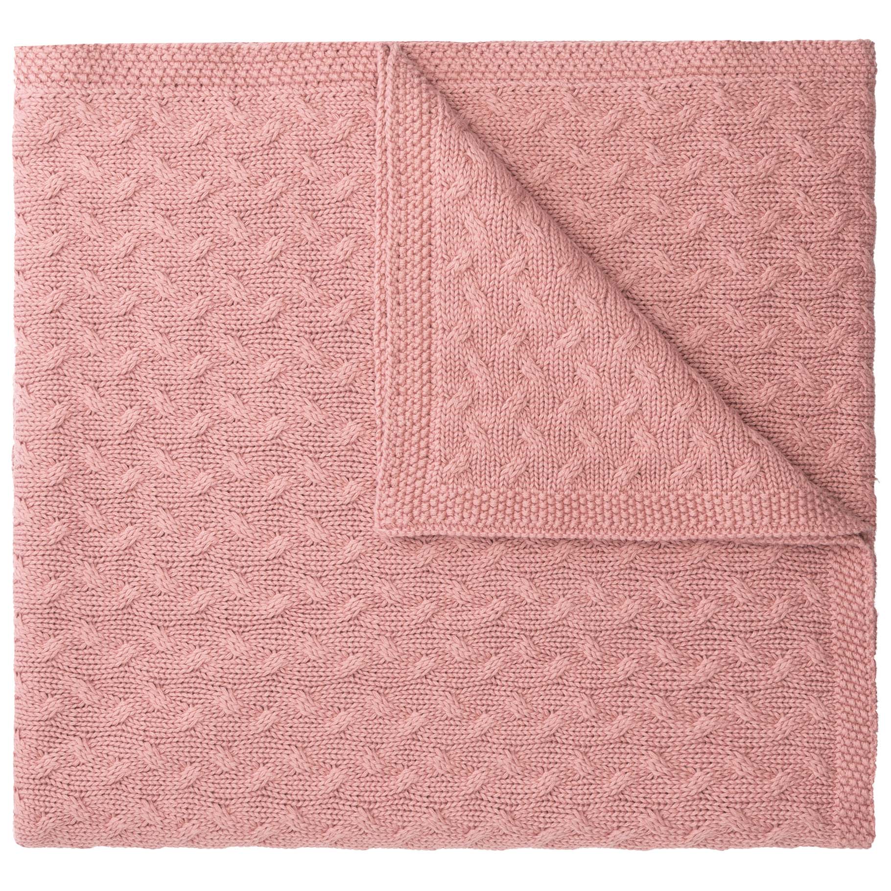 Prénatal ledikantdeken kabel roze