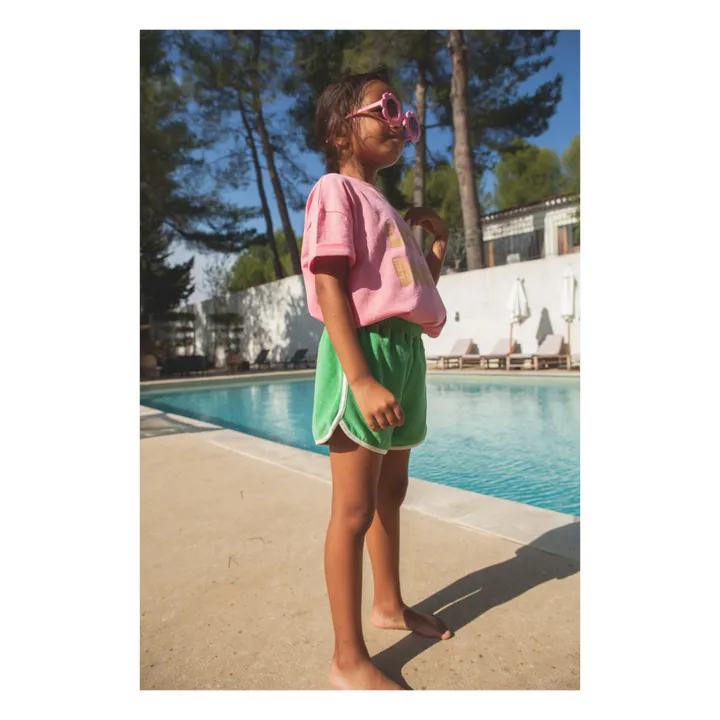 Marlot Paris Short Fauve Eponge | Vert d'eau