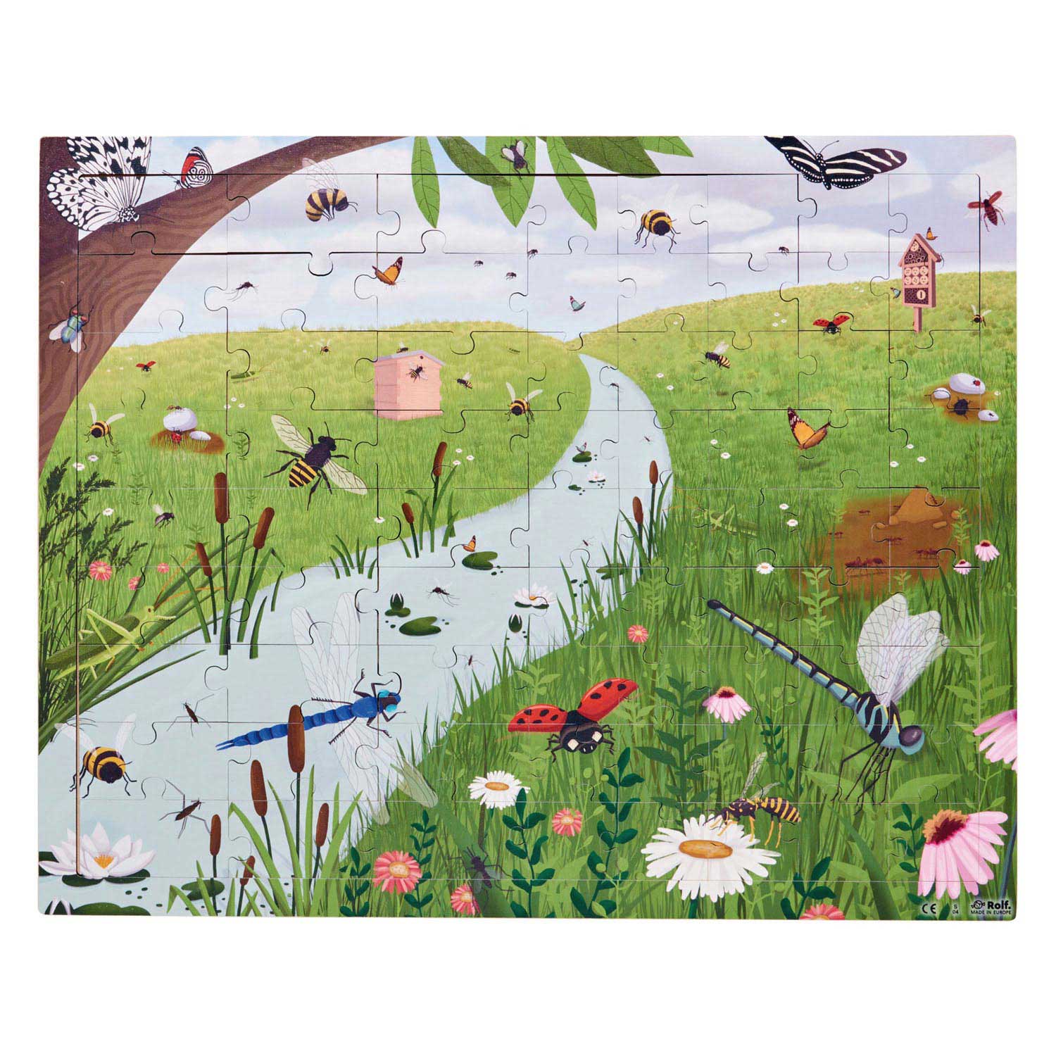 Rolf - Houten Legpuzzel Serie Natuurtuin, Set van 2