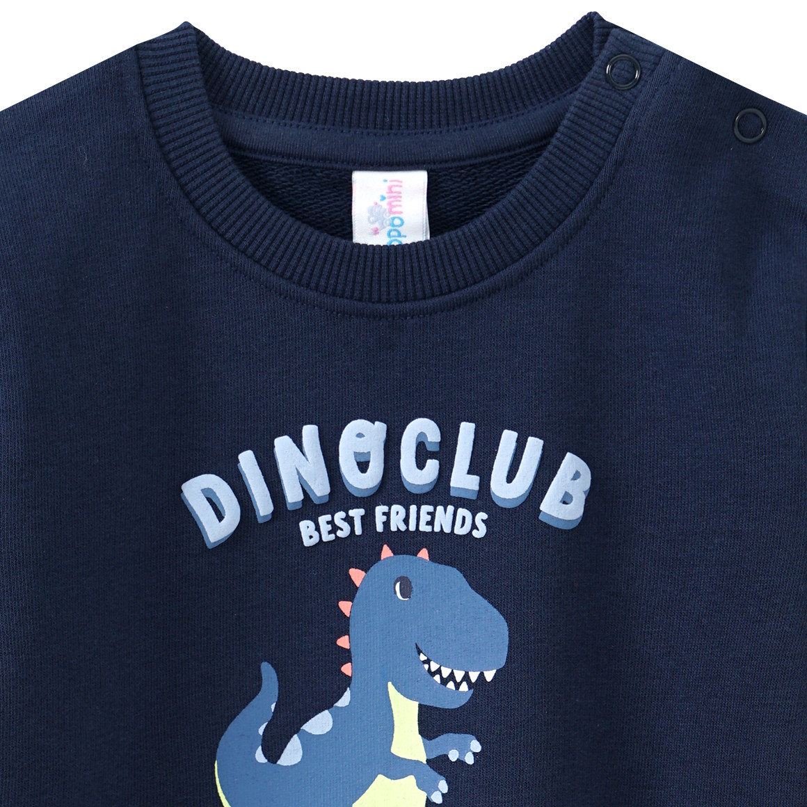 Topomini Baby Sweatshirt mit Dino-Print dunkelblau