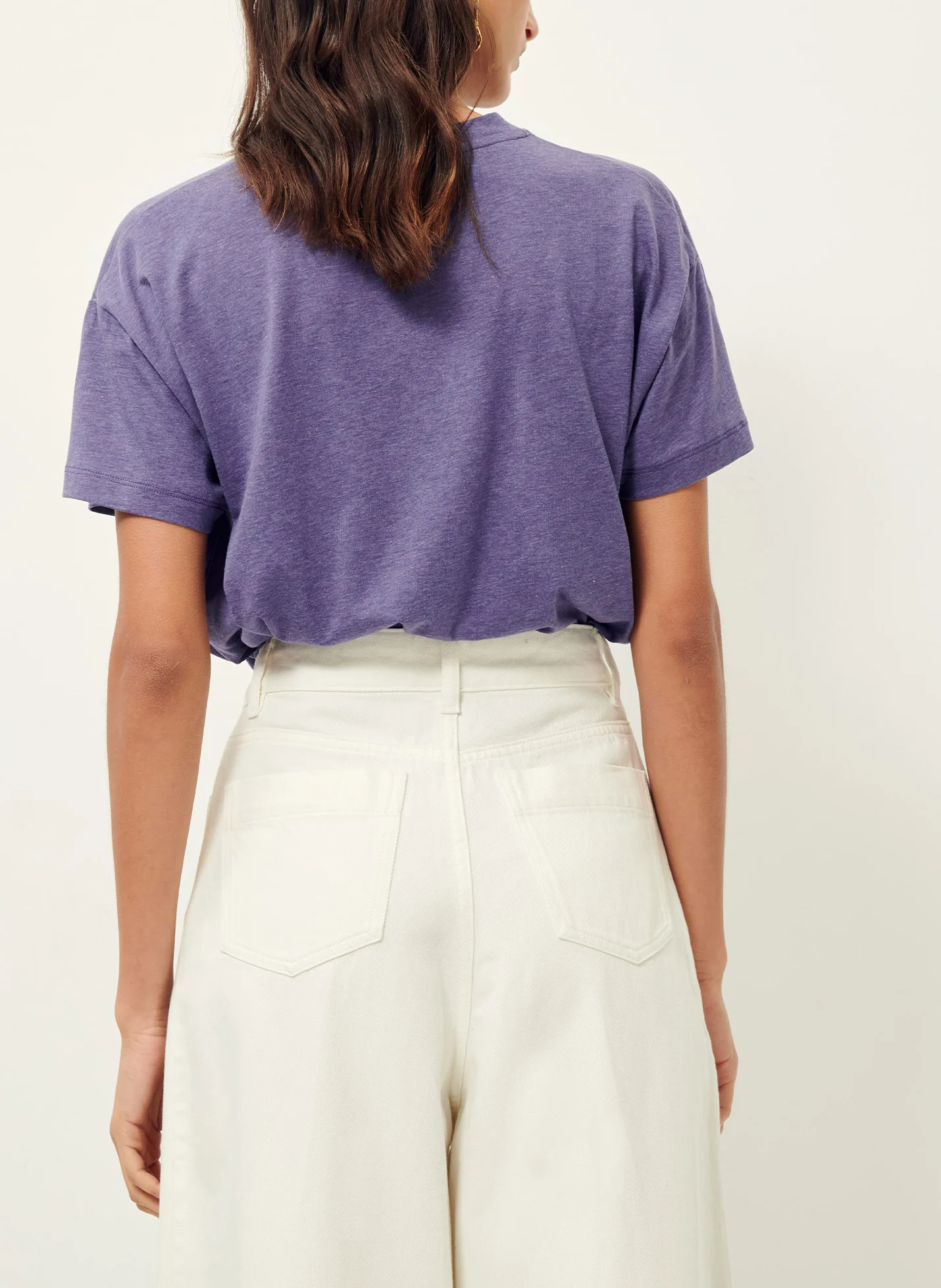 TOO - Tee-shirt ample col rond fluide | Violet