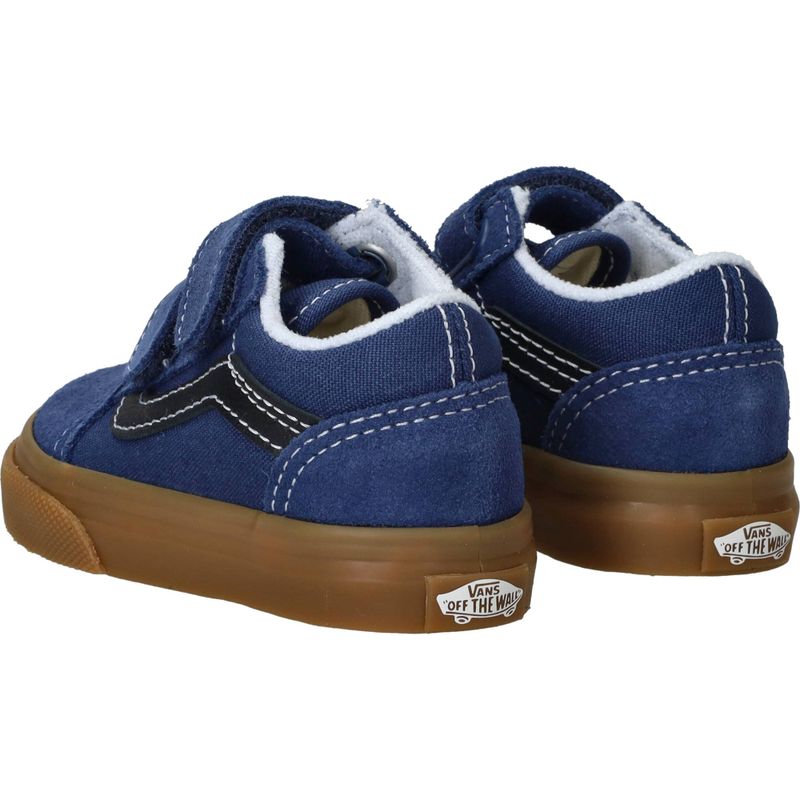 Vans Old Skool V Gum Sneakers Blauw Jongens