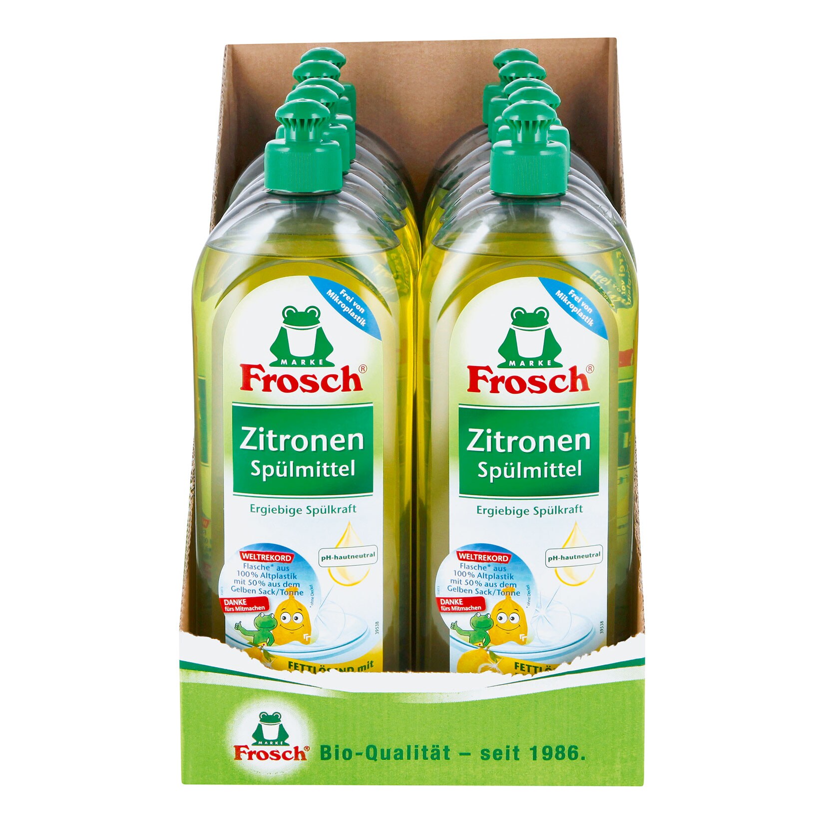 Frosch Spülmittel Zitrone 750 ml, 10er Pack