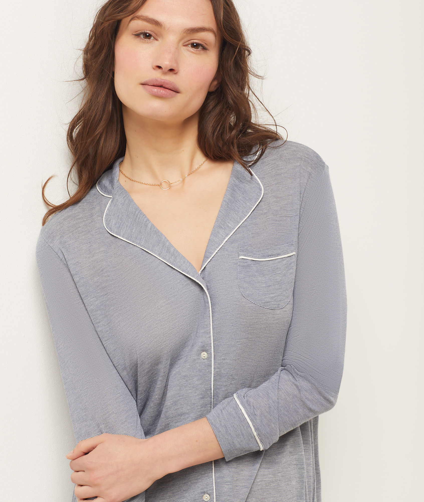 Chemise de nuit à manches longues