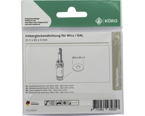 Cisternschijf 28,5 x 65 x 3 mm voor WISA 790 + DAL