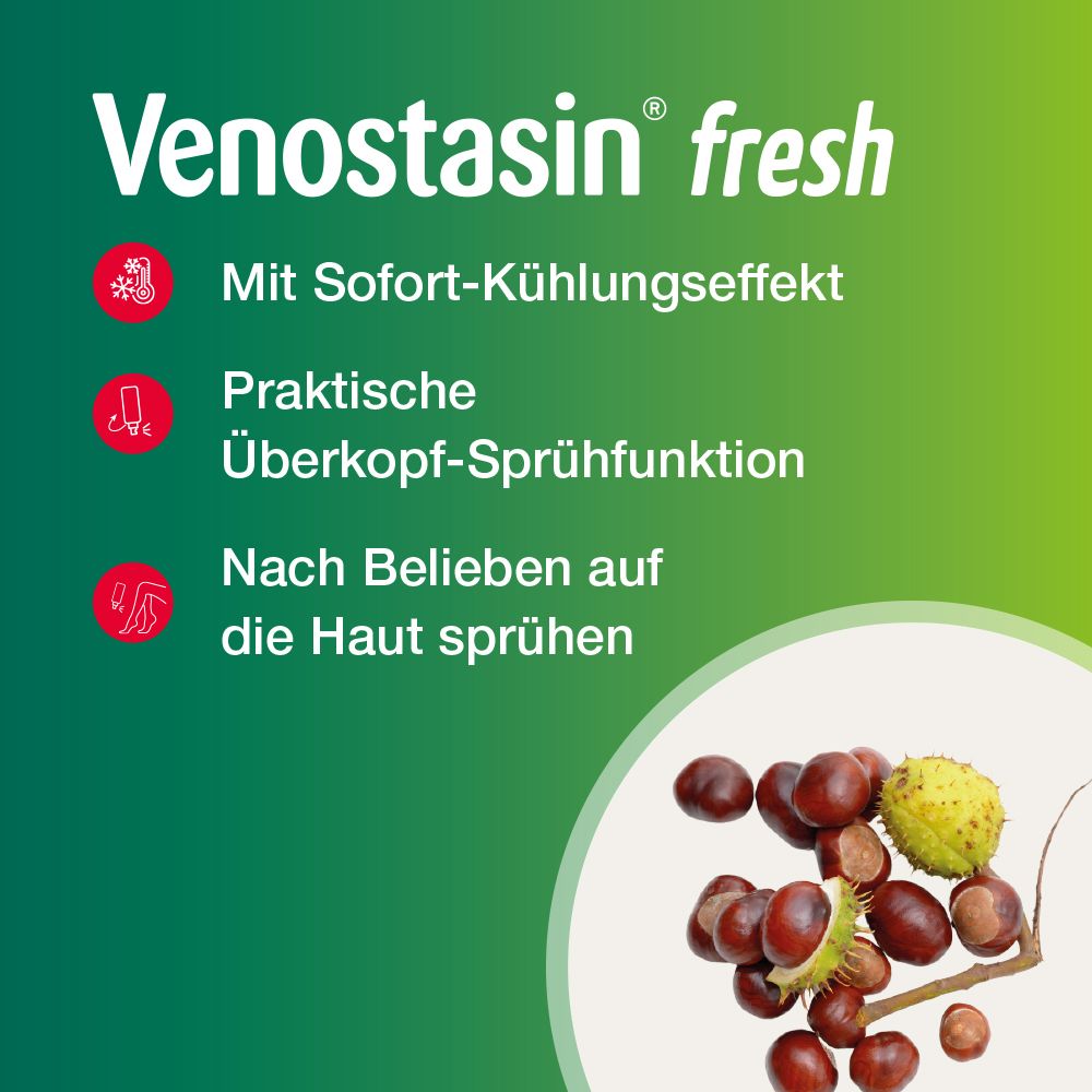 VENOSTASIN fresh Spray Beine unterwegs erfrischen