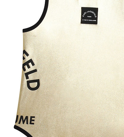 Karl Lagerfeld Badeanzug - Gold m. Schwarz