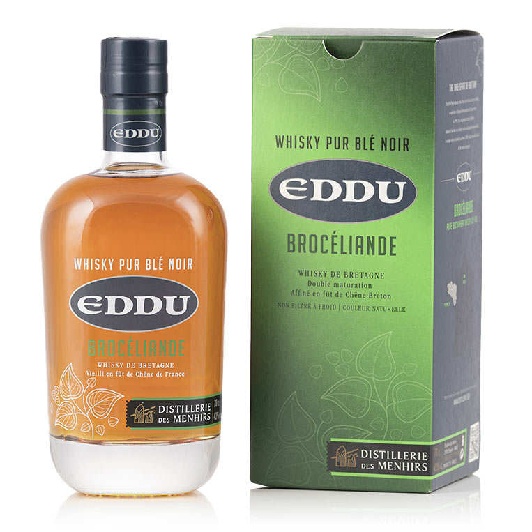 Eddu Brocéliande - Whisky breton pur blé noir 43%