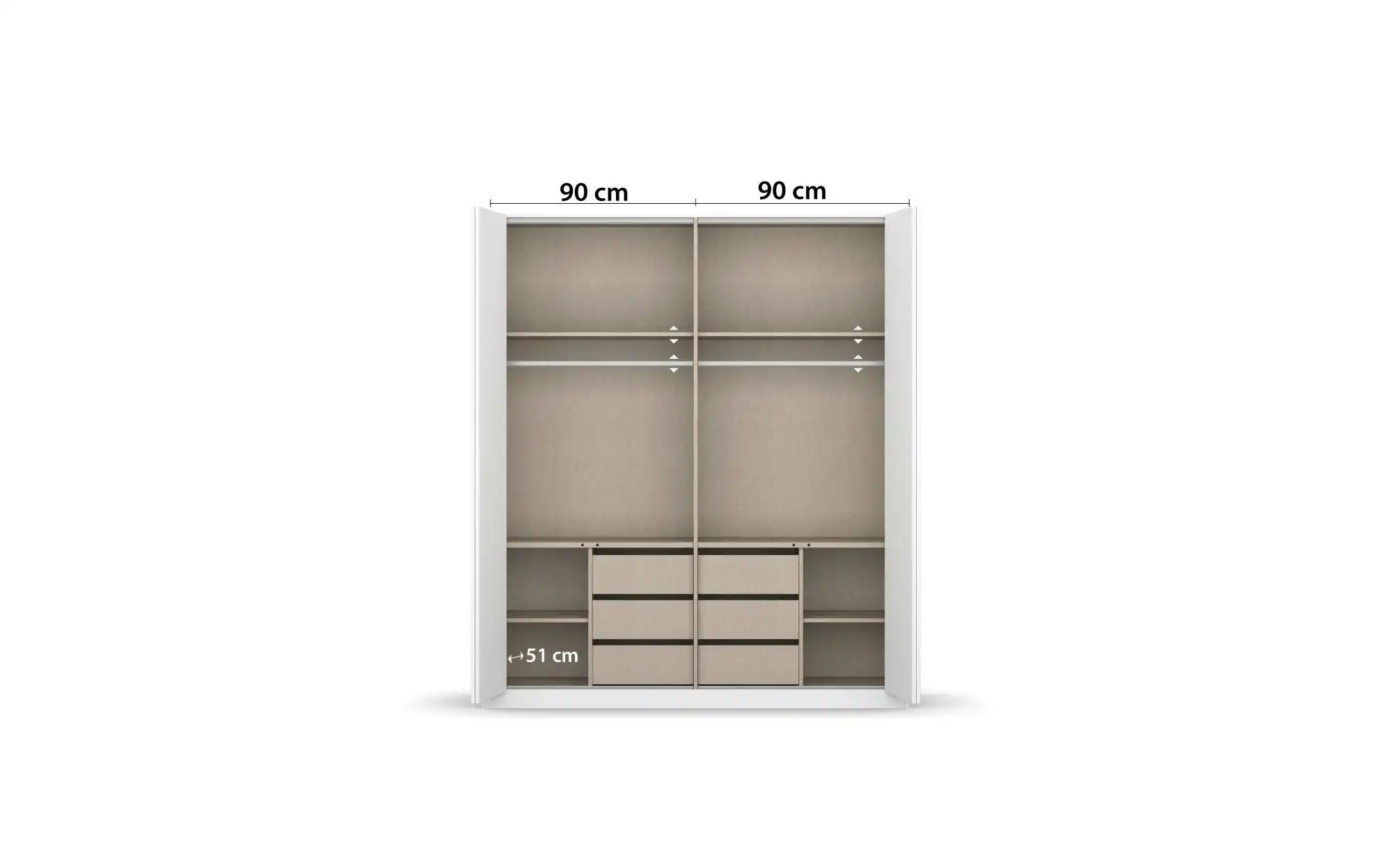 Falttürenschrank Wincanton