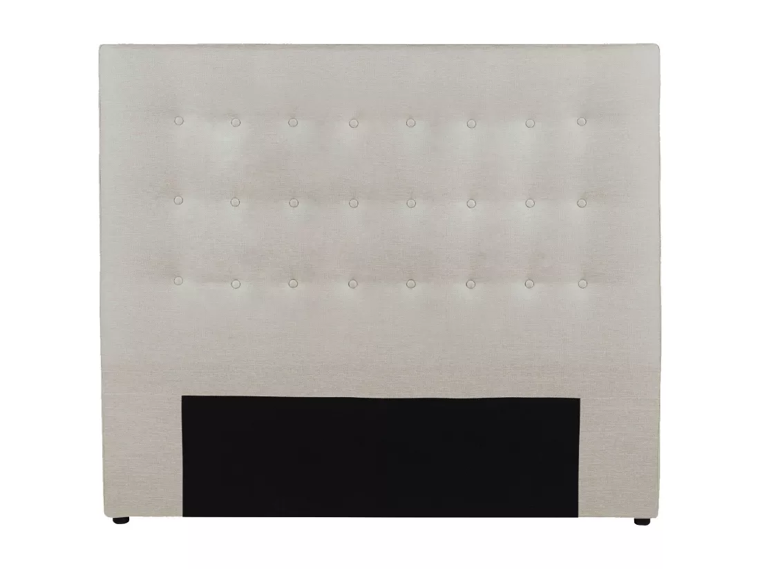Tête de lit capitonnée 180 cm - Tissu - Beige - FRANCESCO