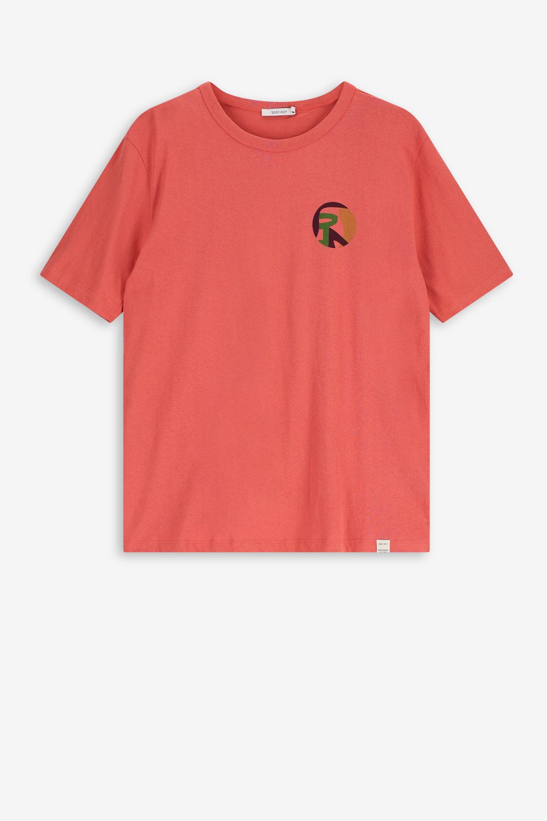 Oranje T-shirt met artwork