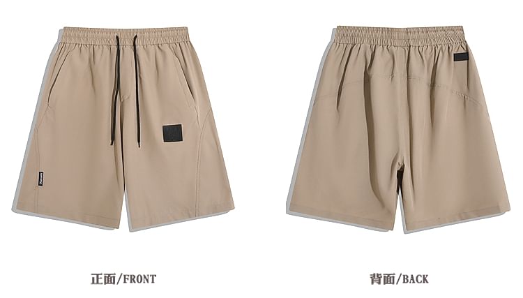 purplelouve - Mid Rise Logo Shorts