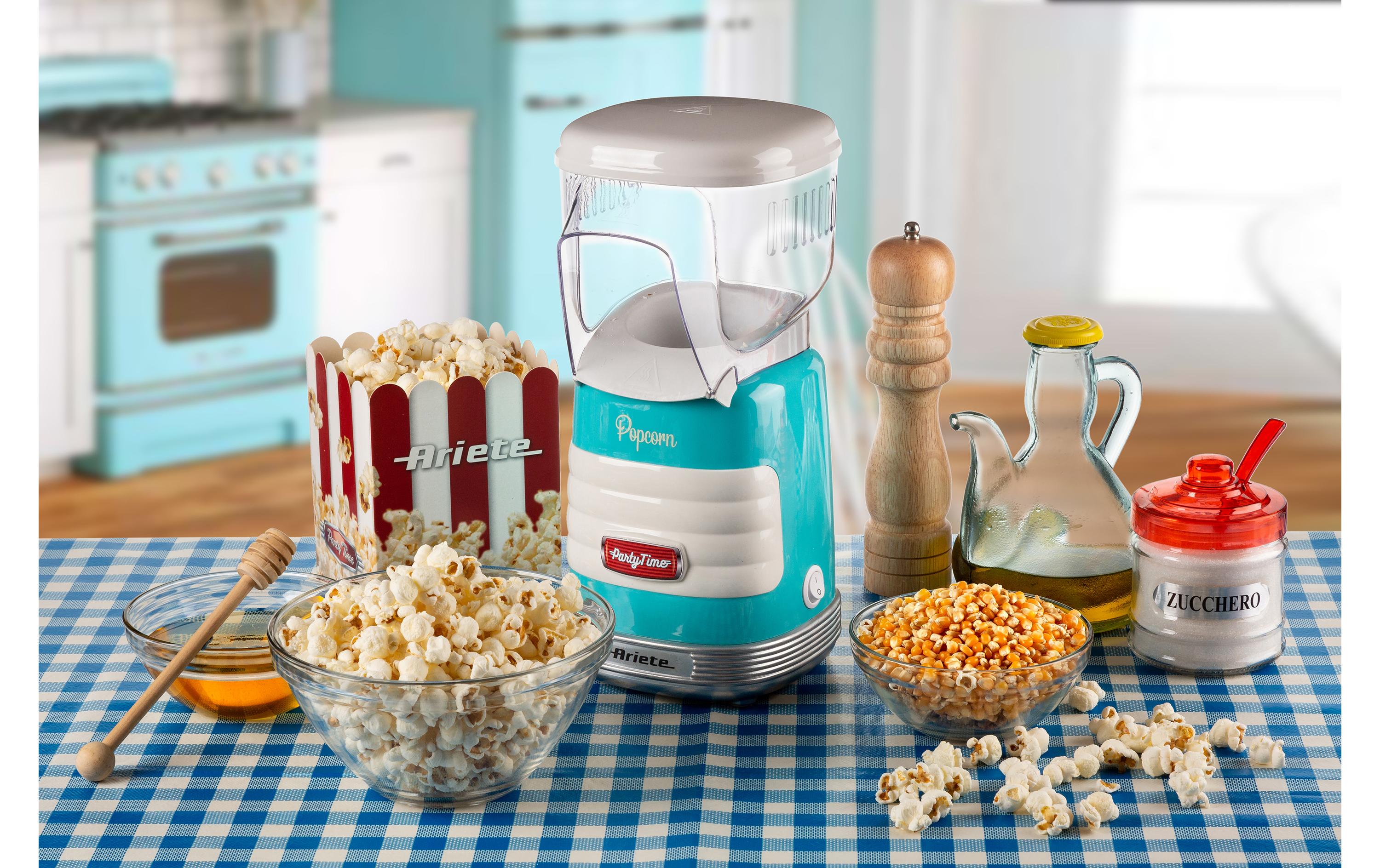 Popcorn Maschine Party Time ARI-2956-BL BlauPopcornmaschine im Retro-Design