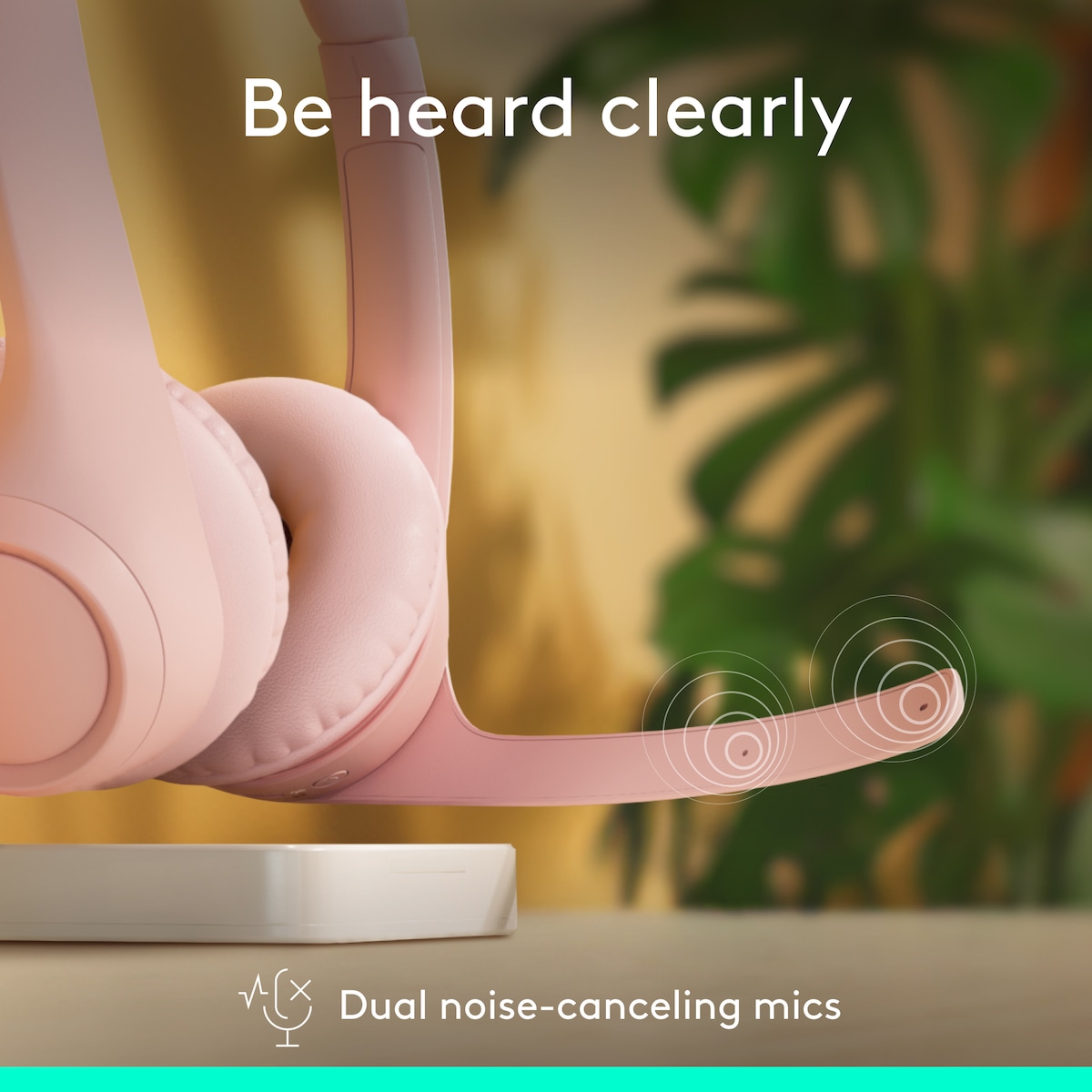 Logitech Zone 300 trådløst headset (rose)