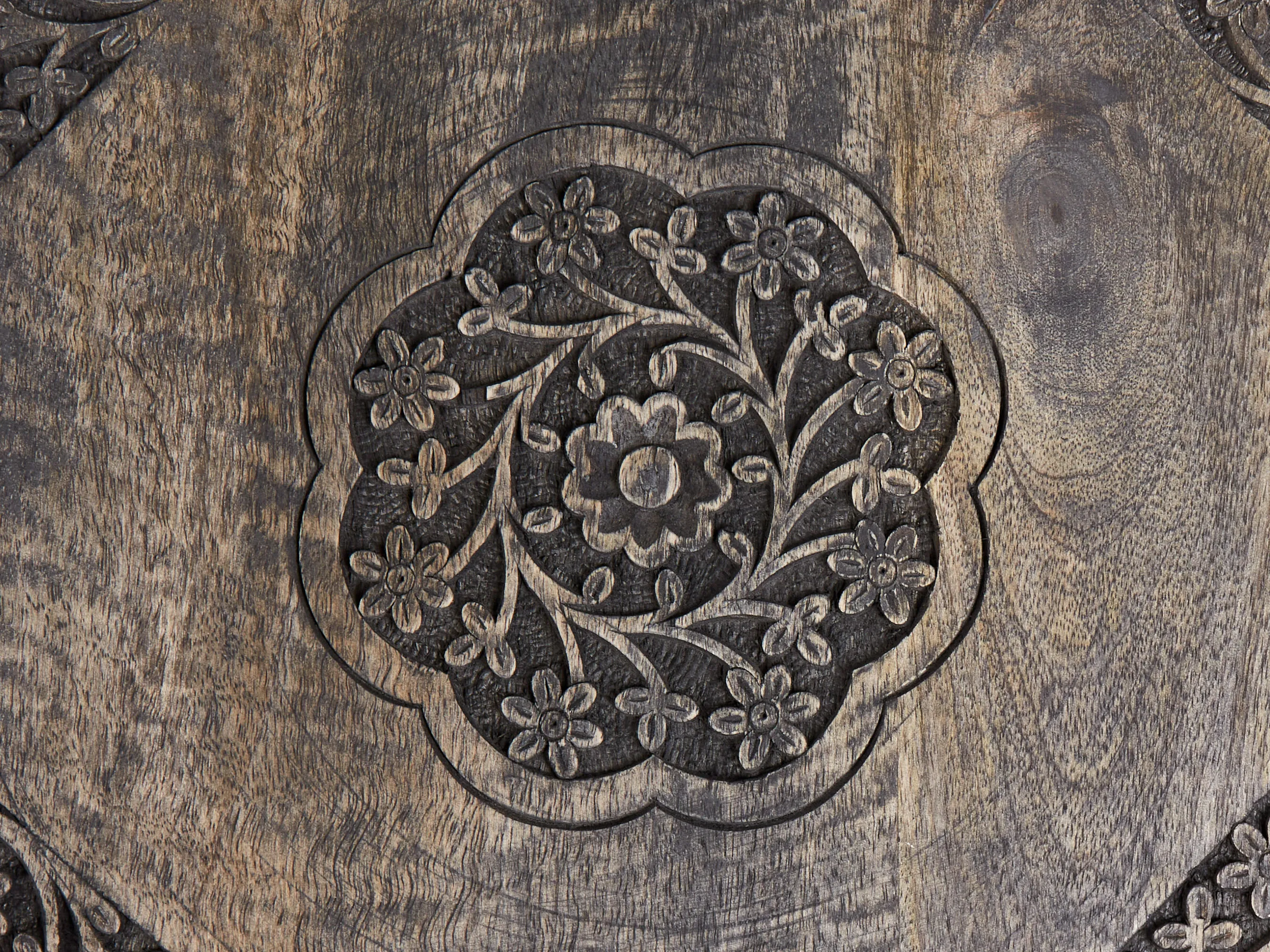 Bijzettafel WANDILO Mangohout Bruin