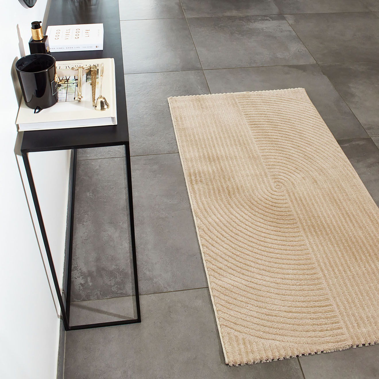 Nazar Rugs Tapis Bianca 159 beige - 80x150 cm