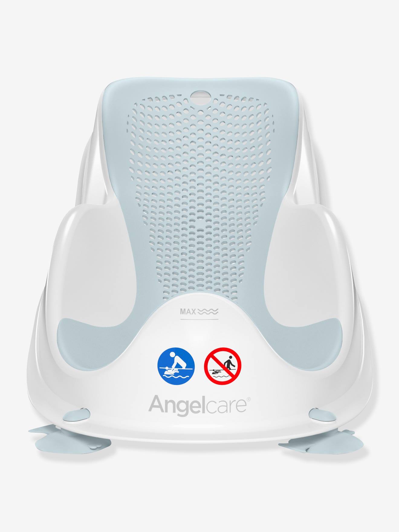 Rede de banho Fit ANGELCARE, tamanho médio, cinza liso