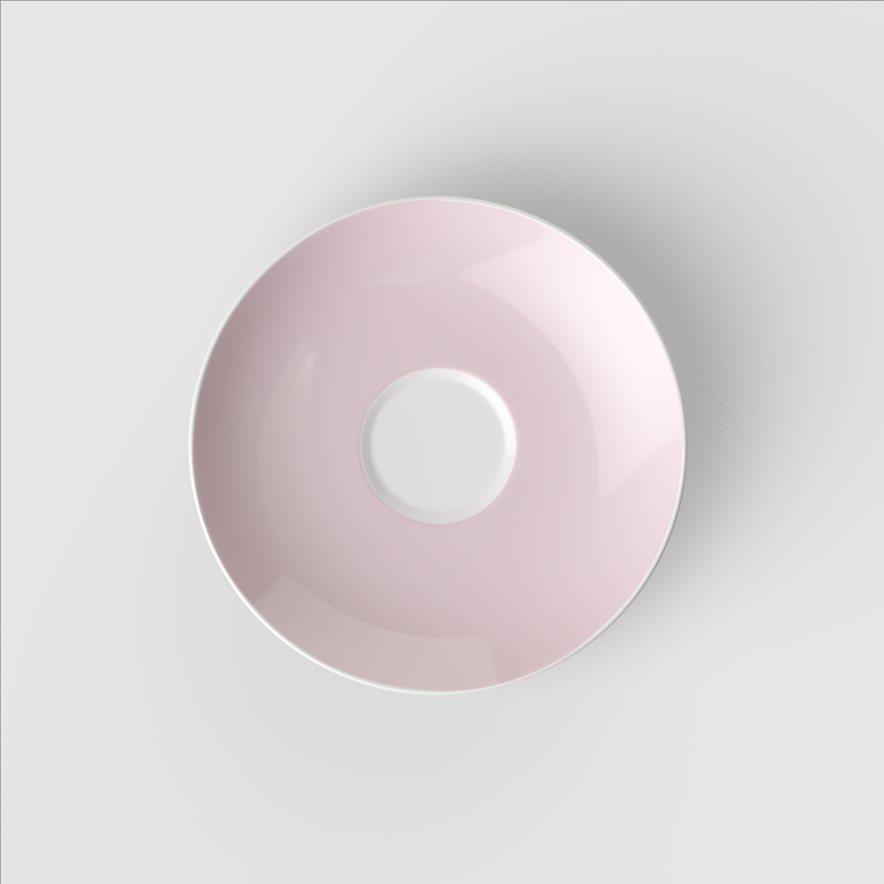 Rose Garden Coffee cup saucer Pink, 5.9'', Premium Porcelain