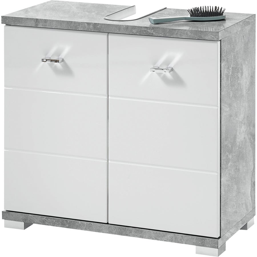 Lavaboy Loop Dekor hochglanz weiss 60 x 57 x 31 cm