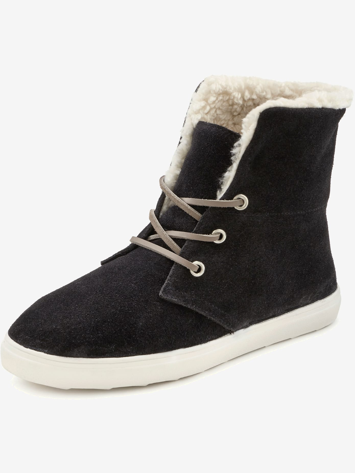 Bottines bottes d'hiver confortables en cuir de qualité avec doublure chaude moelleuse