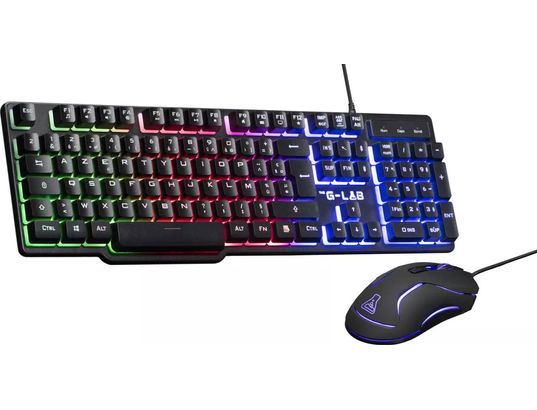 THE G-LAB - Clavier gamer COMBO CHROMIUM