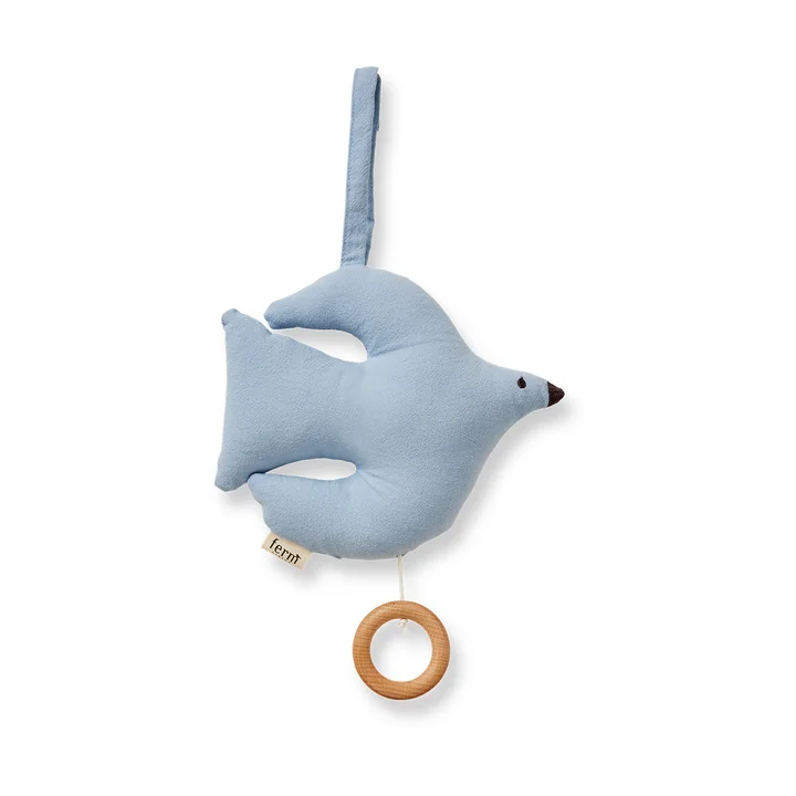 Ferm Living - Swif Bird Musikmobile, blue fog