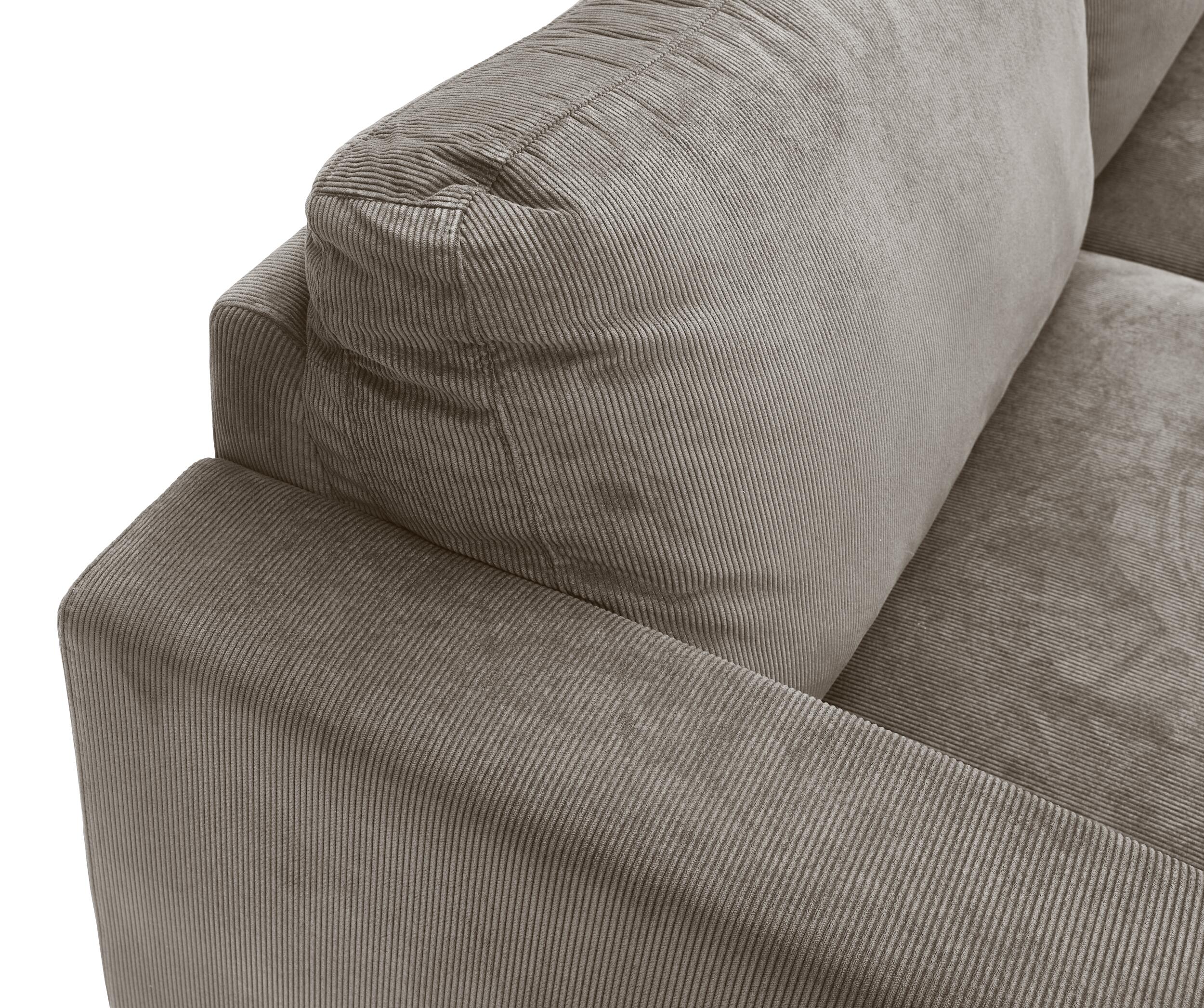 Mexico højrevendt sofa med pufafslutning