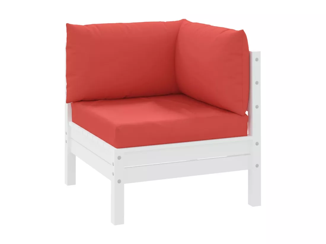 Coussins de palette 3 pièces rouge tissu oxford