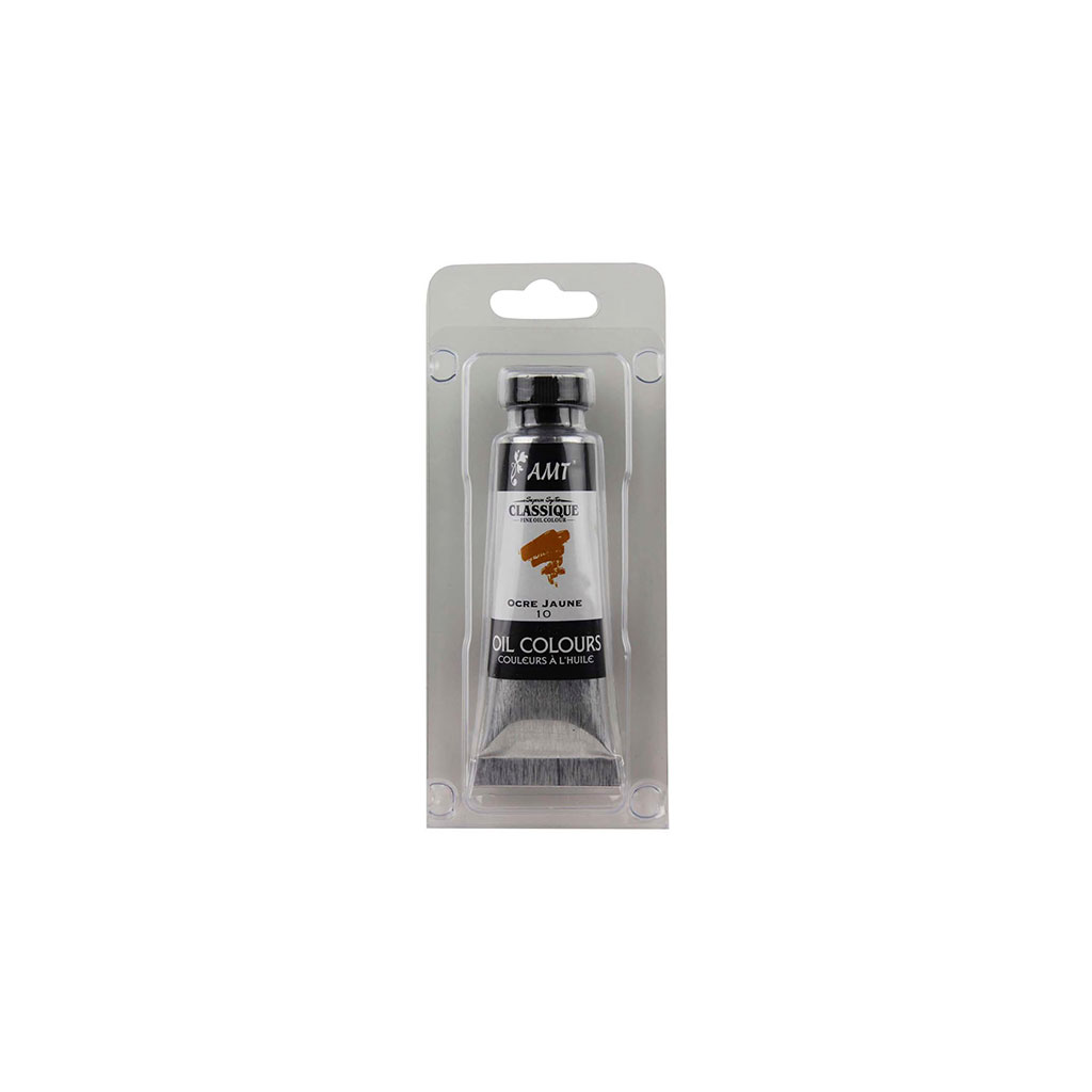 Peinture à l'huile jaune ocre 45ml