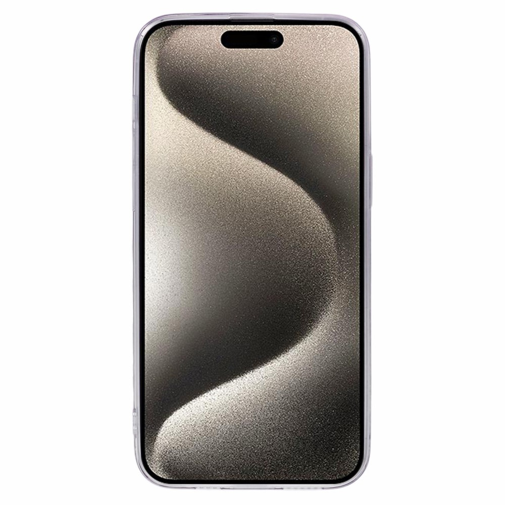 iPhone 16 Pro Max Hybrid Hardcase Schutzhülle im Glitzer Design Schmetterling - Rosa / Transparent