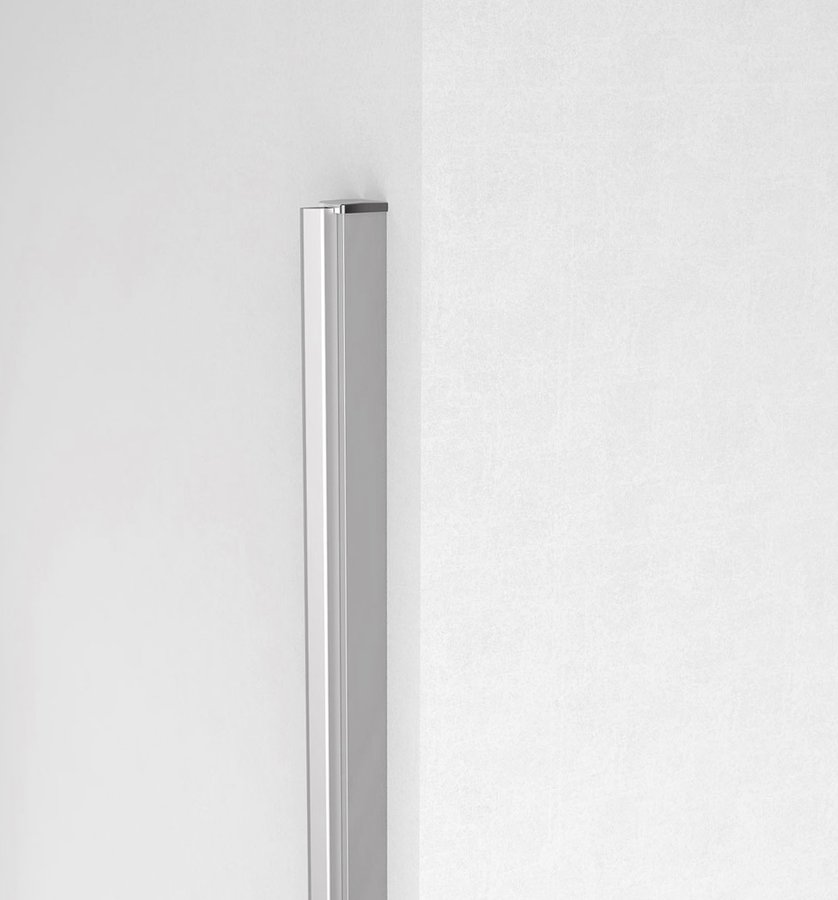 Polysan Zoom Line magnetisch profiel voor douchedeur chroom