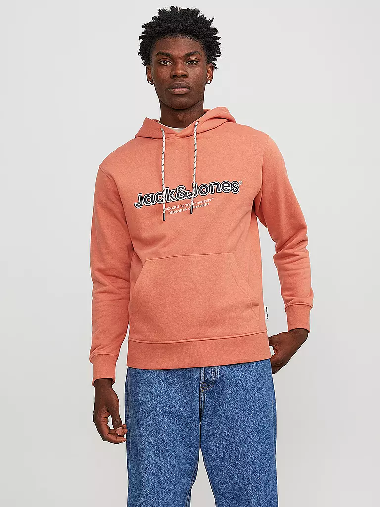 JACK & JONES Kapuzensweater - Hoodie JORLAKEWOOD orange