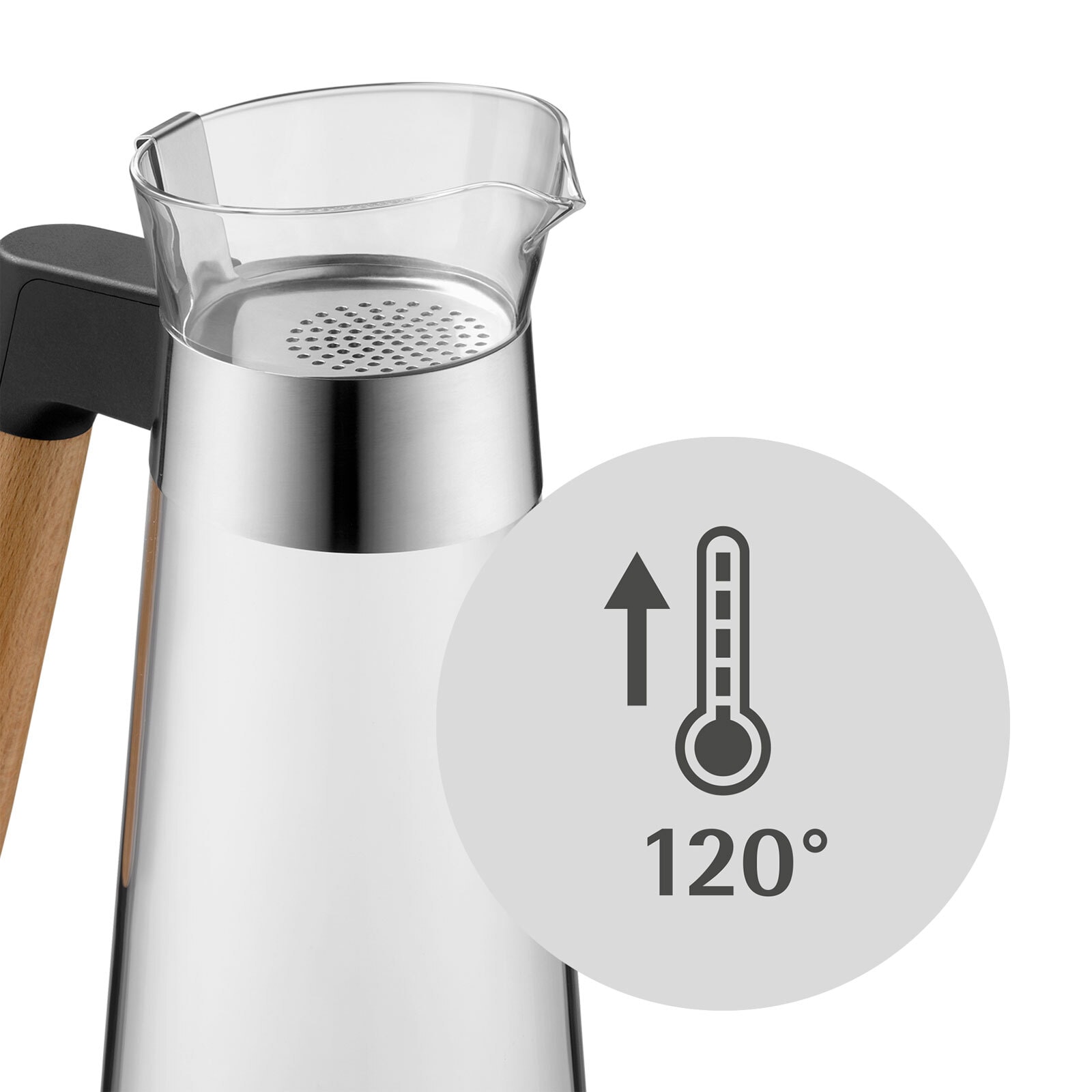 WMF Wasserkaraffe KINEO 1000 ml Borosilikatglas