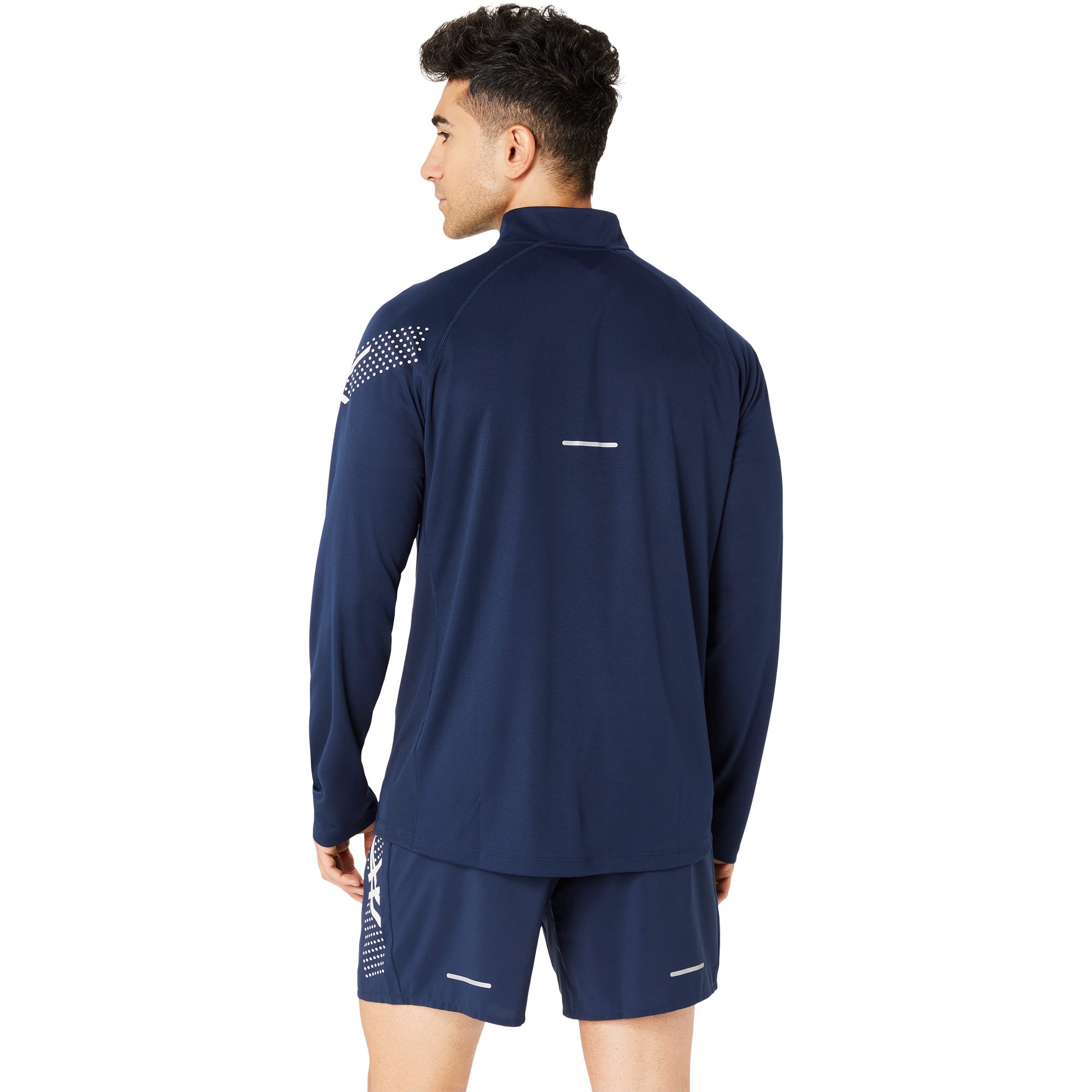 ASICS Icon Longsleeve 1/2 Zip Herren blue expanse