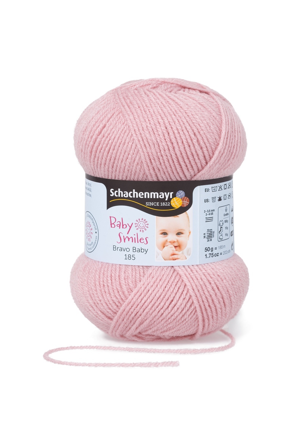 Wolle BRAVO BABY 185 - altrosa - 50g