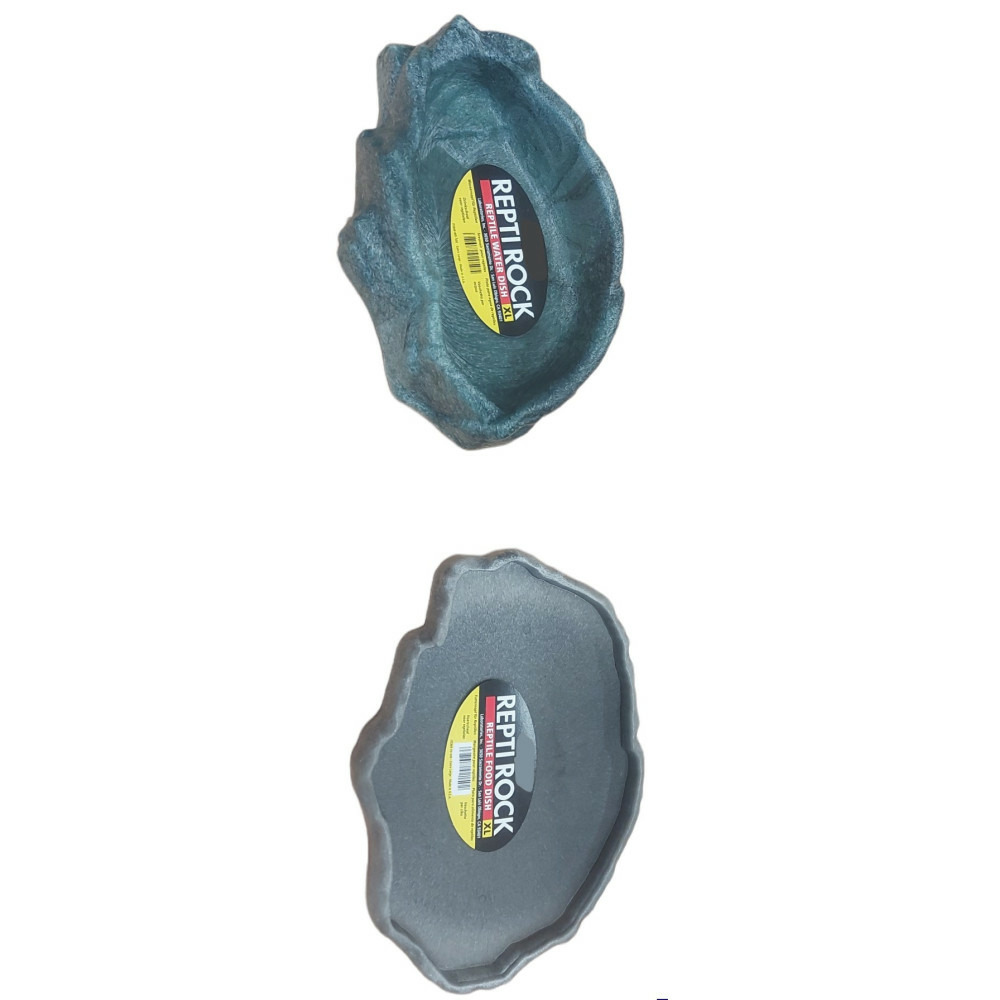 Lot d'abreuvoir et mangeoire taille xl pour reptiles.