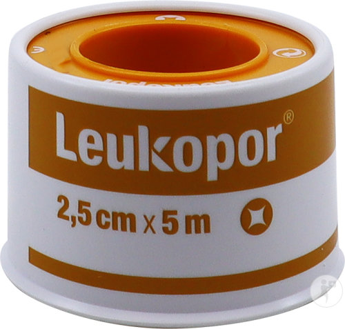 Leukopor Fourreau Sparadrap 2,50cm x 5m 1 Pièce (0247203)