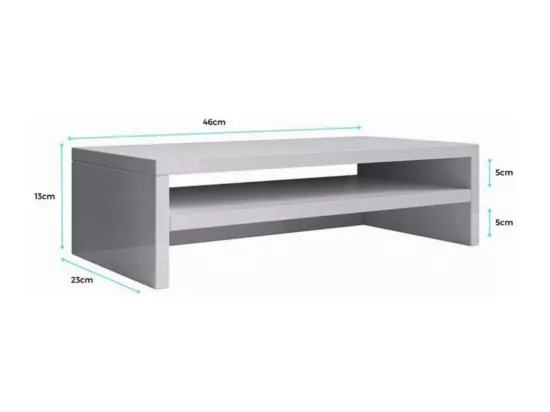 Support de moniteur pour Chambre Bureau en Sonoma avec 46x23x13cm Adelis