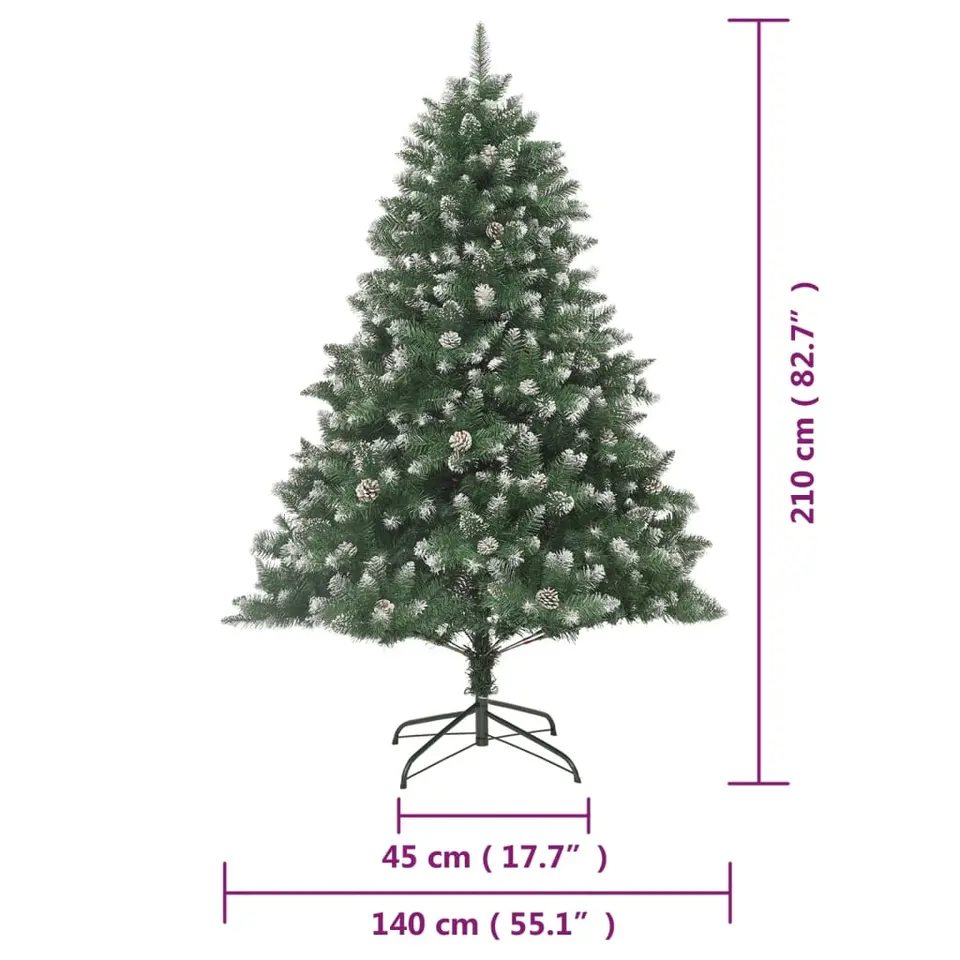 vidaXL - Kerstboom - Groen - 210 cm