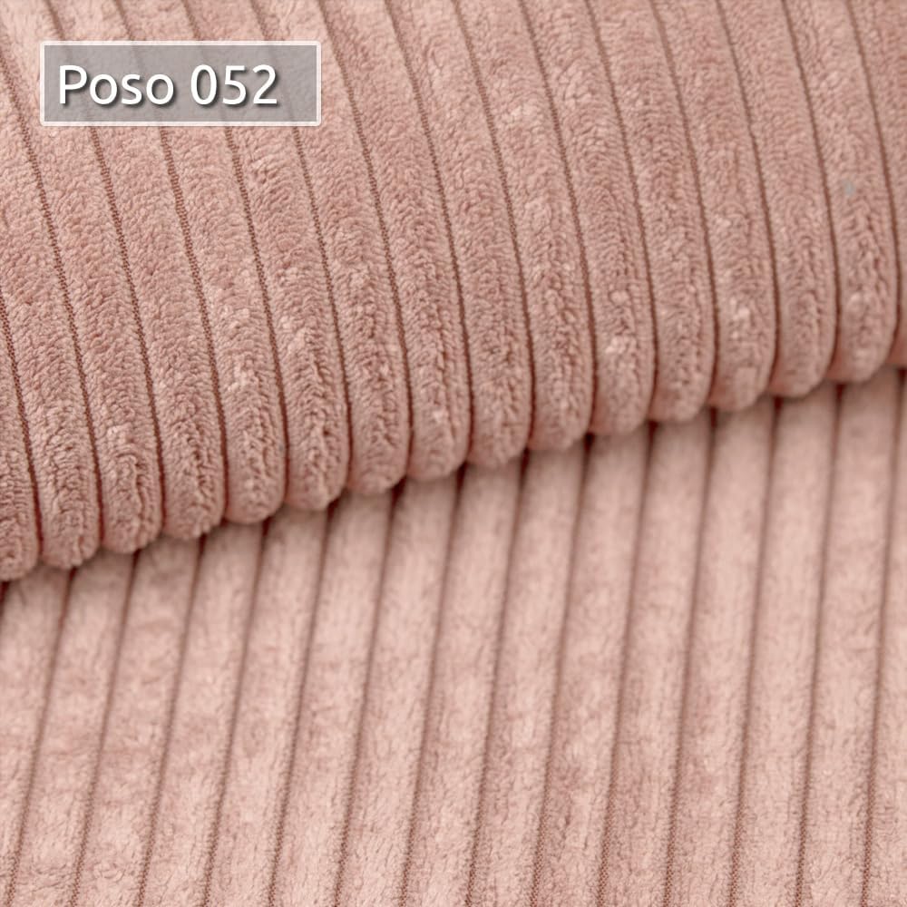 Schlafsofa Spark – Sofa mit Schlaffunktion und Bettkasten, Bonellfederkern, Cordbezug, große Schlaffläche, modernes Polstersofa & Bettsofa (Pink (Poso 052))